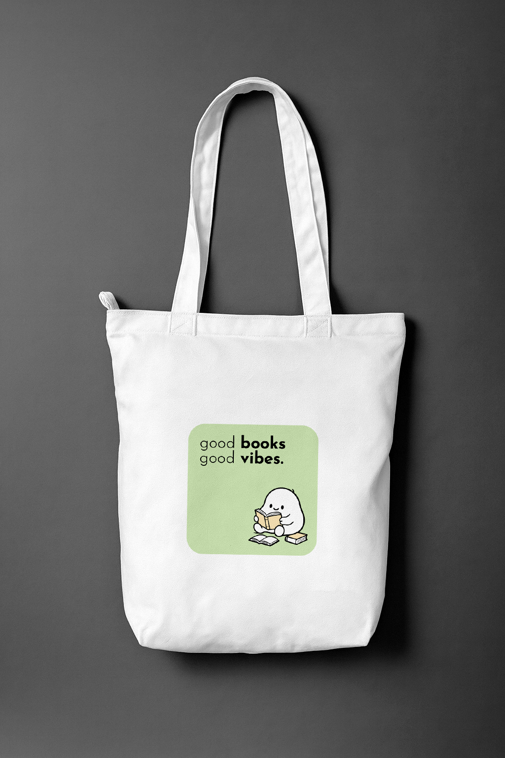 Good Books Good Vibes — Everyday Tote Bag